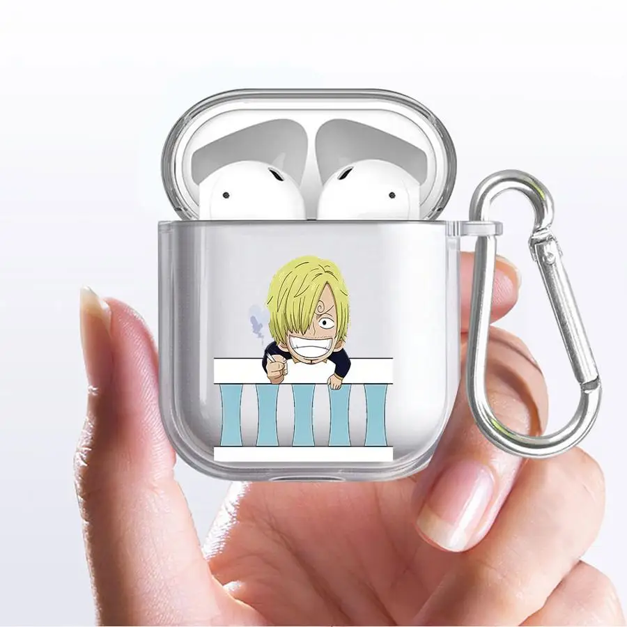 Funda para Airpods 4 Pro 1 2 Pro2 Pro3 3, fundas transparentes para auriculares, fundas de una pieza con diseño de Anime