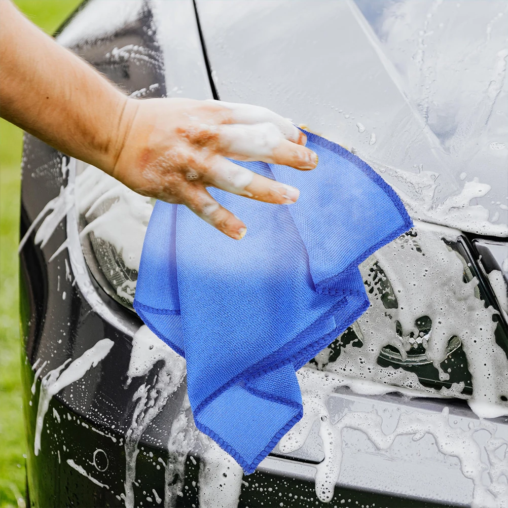 

10 Pcs Car Wash Towel Microfiber Dryer Super Absorbent Cleaning Towels Polyester Nylon Drying Kit