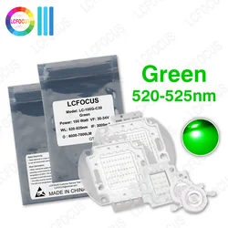 High Bright 1W 3W 5W 10W 20W 30W 50W 100W LED Chip Green 520nm 525nm COB For Outdoor Lamp Light Bulbs Fooldlight Spotlight
