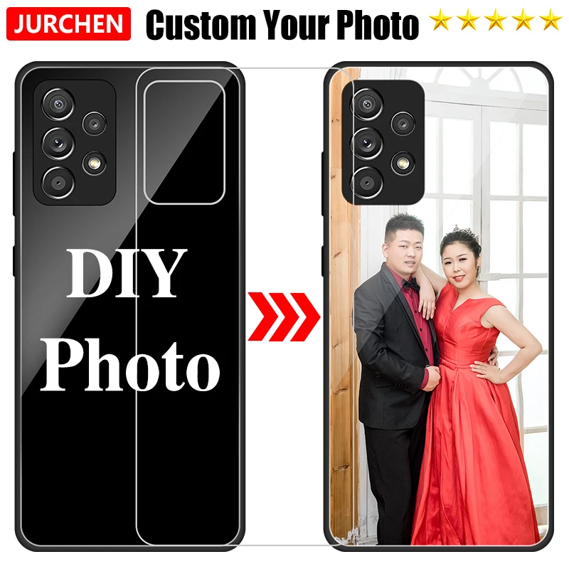 Custom Photo Case For Samsung Galaxy S25 S24 S23 S22 S21 S20 + Plus Ultra FE A16 A06 5G DIY Silicone Glass Plastic Leather Cover