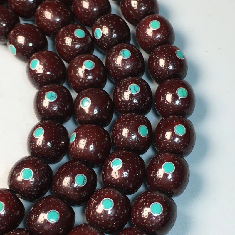 Cinnabar for Xingyue Inlaid Turquoise Duobao Bodhi Beads Bracelet