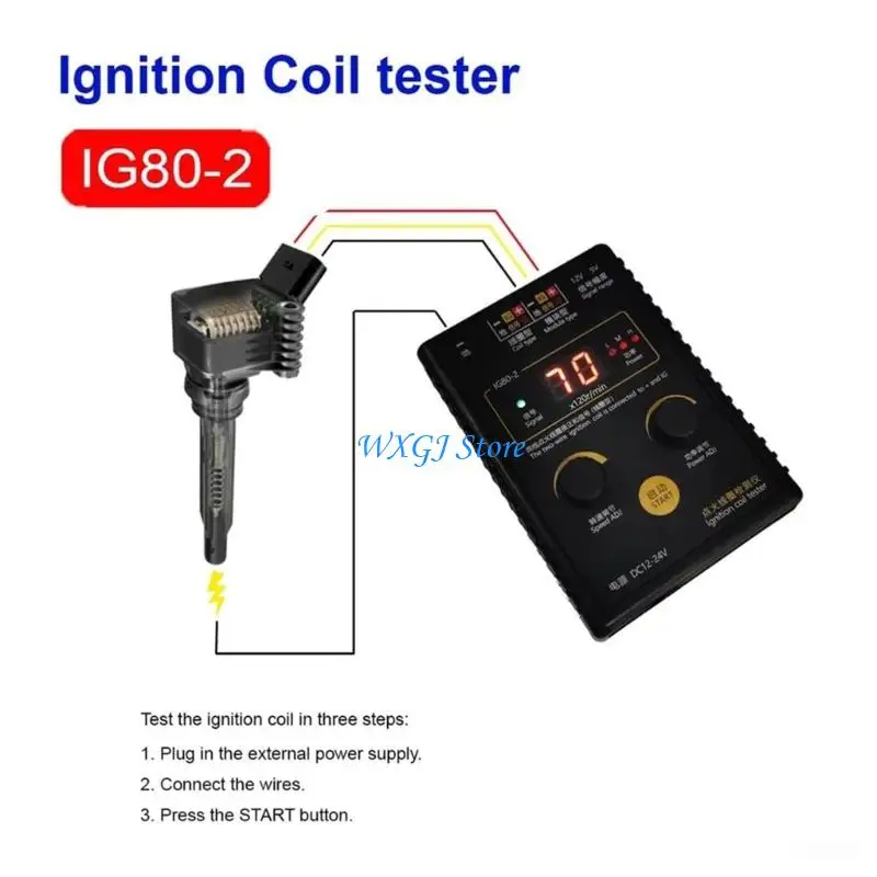 37JE Reliable Ignition Diagnostic Equipment for Motorcycle Car Applications Providing Real Time Display and Fault Ana