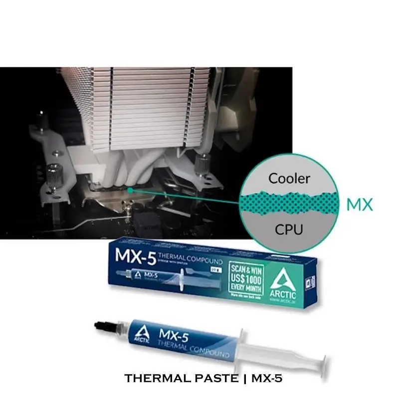 Laptop Cooler Thermal Compound Paste Arctic Mx-5 2g 4g 8g For Intel Amd CPU GPU Processor Cooler Heat-Sink Silicone Grease PC