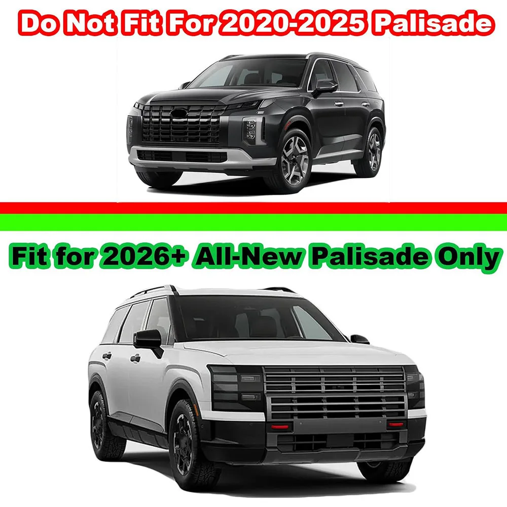 Cargo Cover Compatible with All-New Hyundai Palisade 2026 Retractable Trunk Cover Organizer Security Shielding Shade Accessories