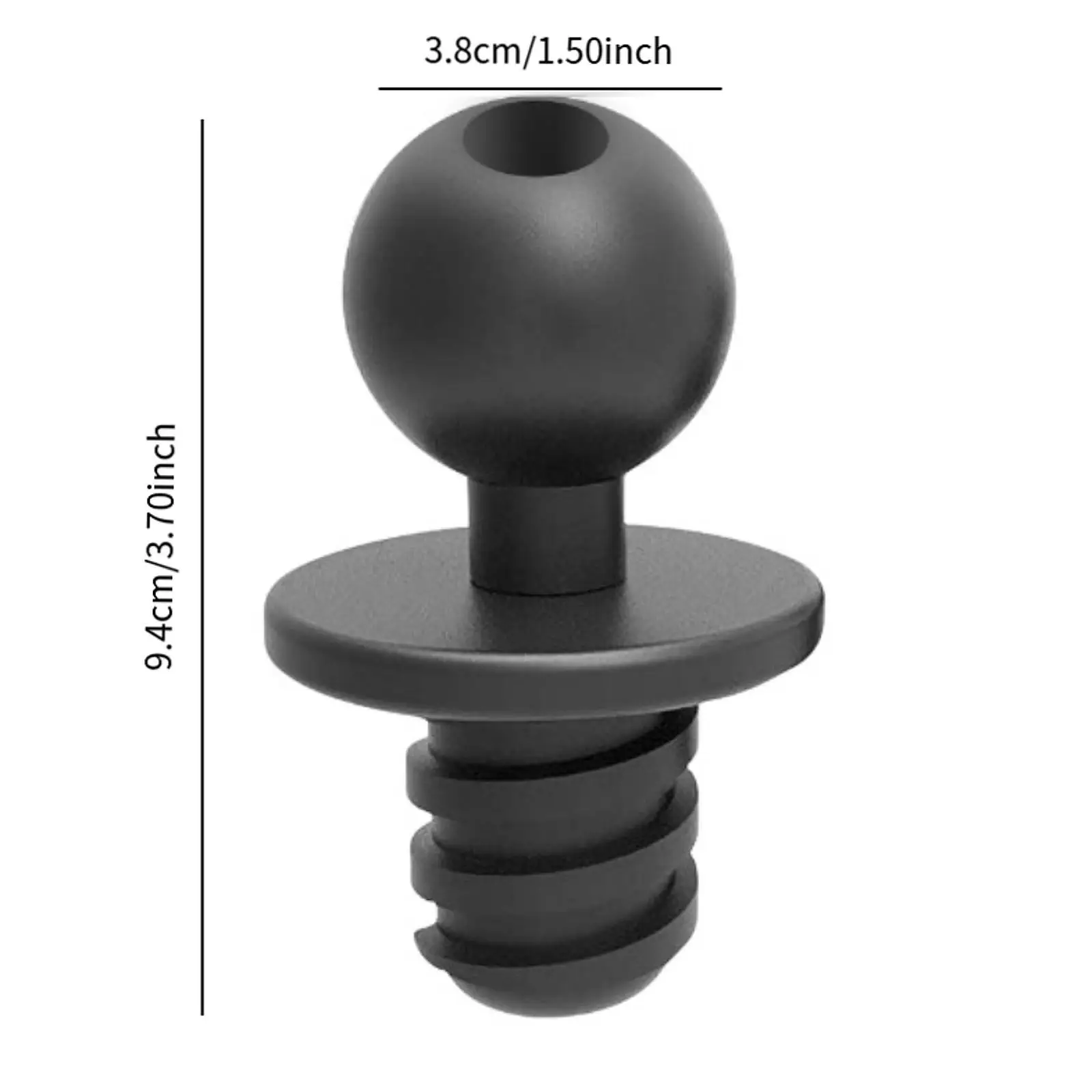 قاعدة تثبيت كاياك، محول رأس كروي منفرد مدمج، ملحق سهل التركيب لقوارب الصيد والتجديف #6