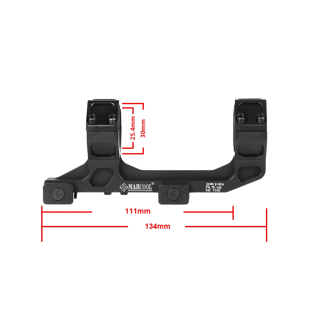 Imagem -05 - Marcool-montagem de Anel de Uma Peça para Rifle Scope Fits 25.4 mm 30 mm Caça Âmbito Equipamento