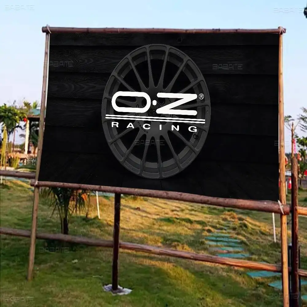 OZ Racing Retro Flags Multiple Choice Living Studio Booth Interior Decoration Banner