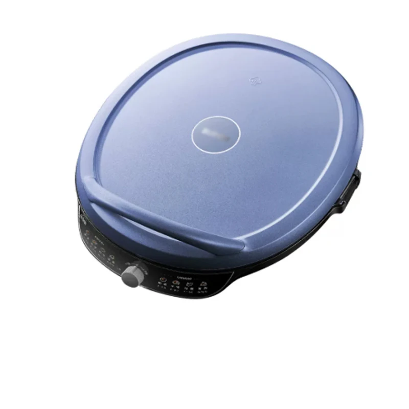 220V Commercial Pancake Maker 38cm Large Size, 40mm Deepened Non-Stick Baking Pan Double Sided Heating Electric Flat Griddle