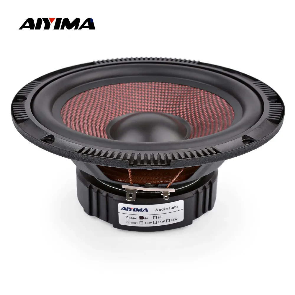 AIYIMA 1Pcs 6.5 Inch Midrange Woofer Speaker 4 8 Ohm 60W Siberglass Basin Alto Bass Loudspeaker DIY Desktop Bluetooth Speaker