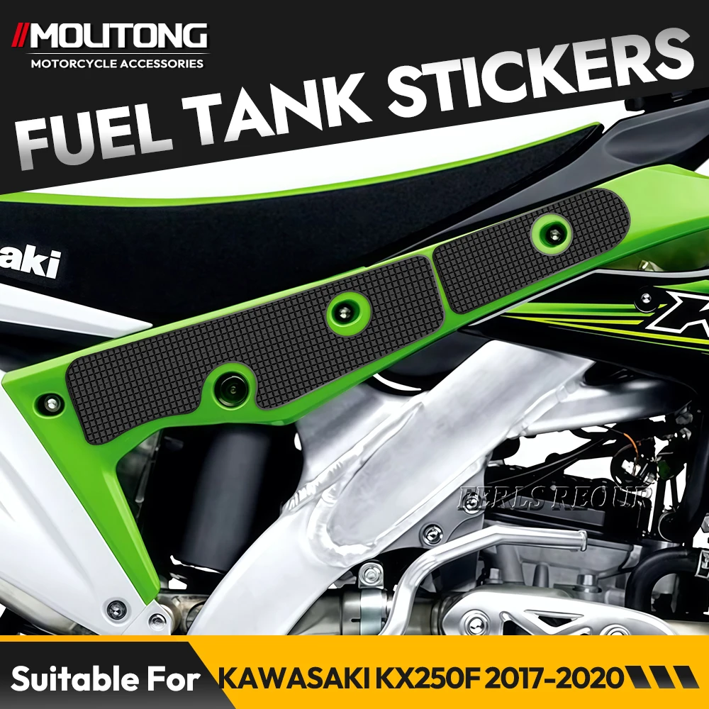 For  KAWASAKI KX250F 2017-2020 Anti Scratch Motorcycle Tank Pad Rubber Gas Damping and buffering Pad Decal Sticker