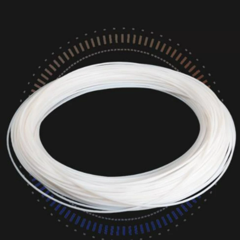 2/5/10M Diameter 1/1.5/2/2.5/3/3.2/3.3/3.5-5mm Polytetrafluoroethylene Round Strip Teflon Wire Temperature Corrosion Resistance