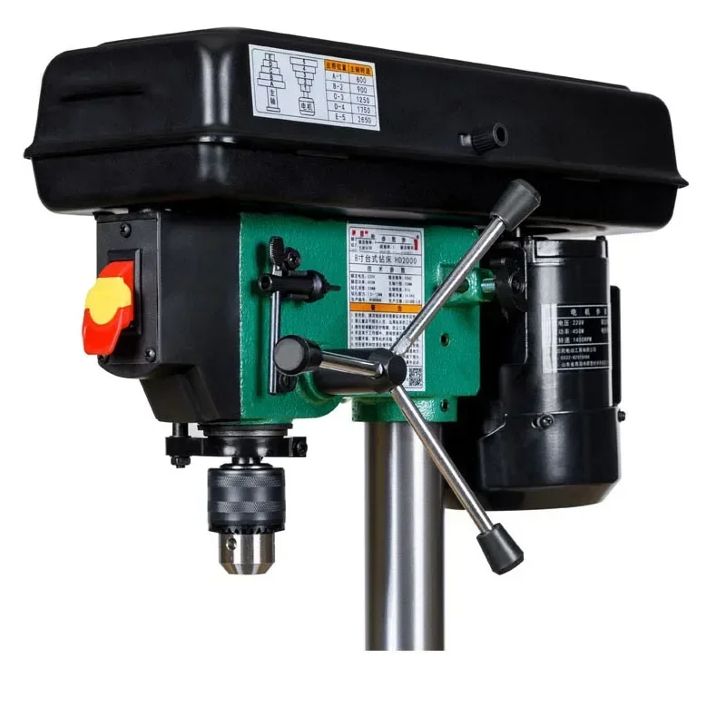 1PC 220v Electric 8 Inch Pure Copper Wire Speed Control Bench Drill HD2000 Drilling Machine Desktop Bench Drill Woodworking Benc