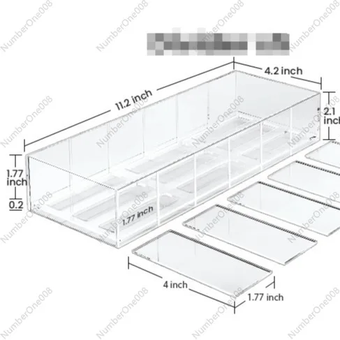 Amazon Hot Sale Acrylic Glass Lid Storage Box Stanley Flat Bottom Cup Lid Storage Box Storage Rack