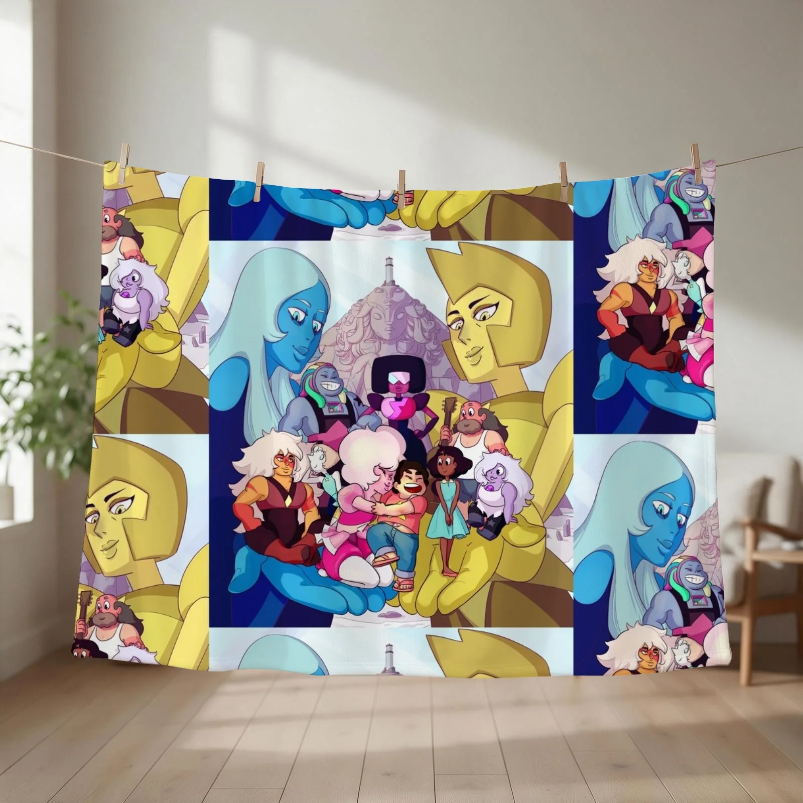 Steven Universe Family Throw Blanket couch cozy soft plush fuzzy picnic outdoor blanket