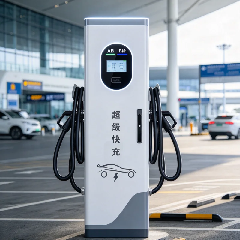 Solar DC EV Charger with PV Input, Off Grid Electric Vehicle Charging Pile for Business & Residential Project