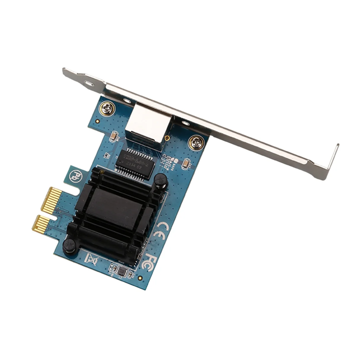 Adaptor jaringan 2.5G, PIC-E X1 ke RJ45 Network 100/1000/2500Mbps Gigabit Ethernet Lan pengontrol adaptor untuk Desktop