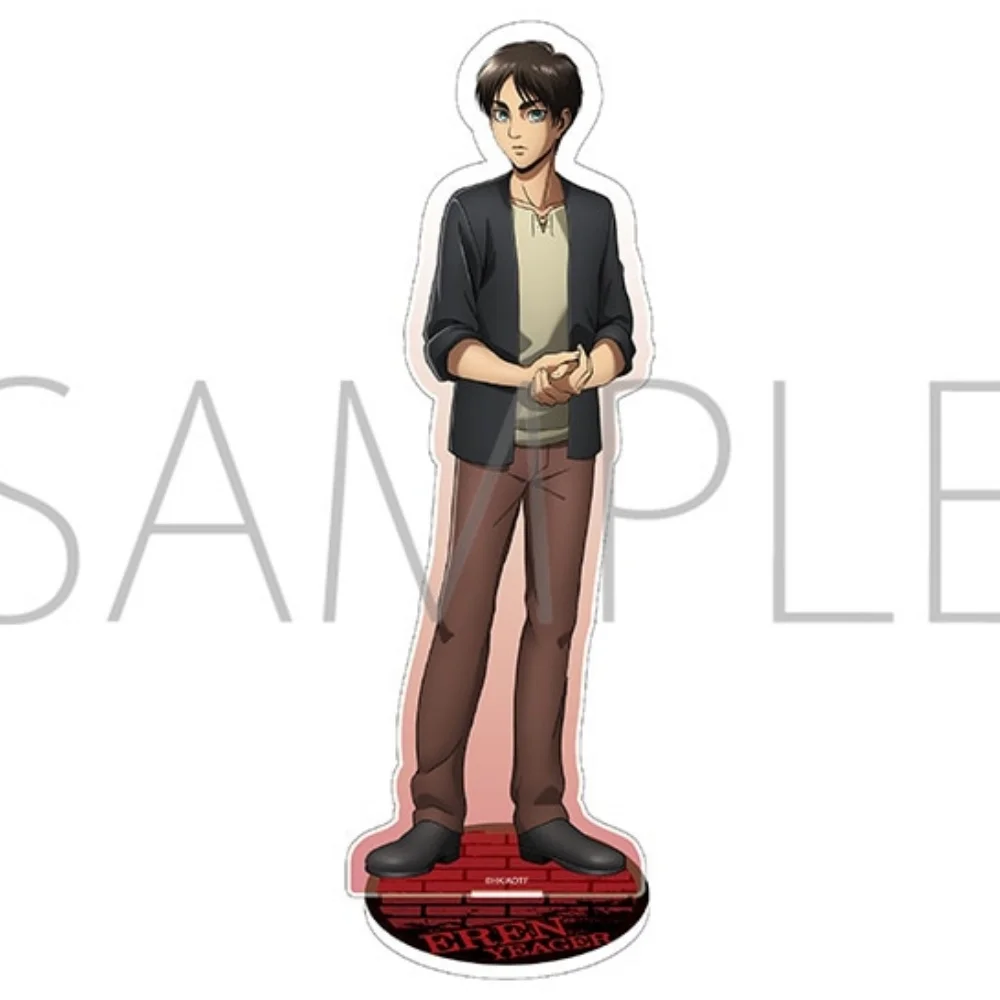 Attack On Titan Anime 15cm Acrylic Stand Attack On Titan Angel & Demon Series Eren Levi New Arrival Carnival Gift keychain