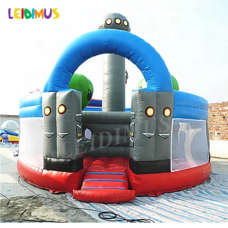 High Quality Indoor or Outdoor UFO Bouncer Bouncy Castle Bounce House Kids Inflatable alien Moonwalk Jumping Castle
