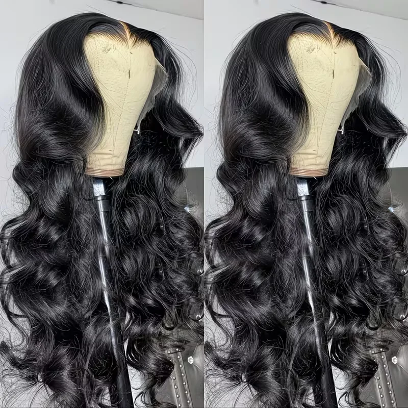 Body Wave Human Hair Wig With Baby Hair 34 Inches 250 Density 13x4 13x6 HD lace front wig 360 Lace Wig Bleachable For Black Women