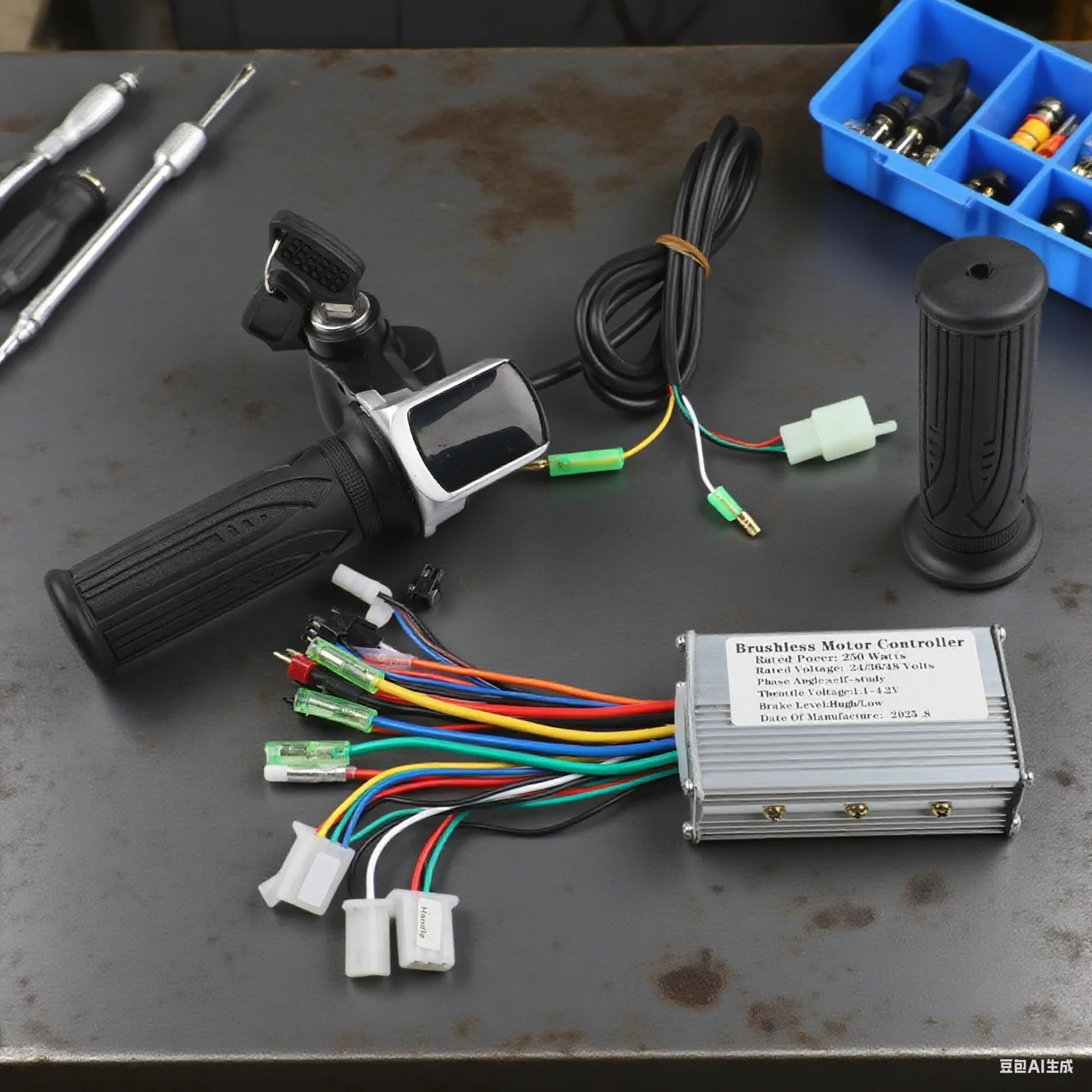 

Electric Bike Controller 90x50x30mm Brushless Motor Controller Three-speed Control Voltage Protection Ebike Accessories