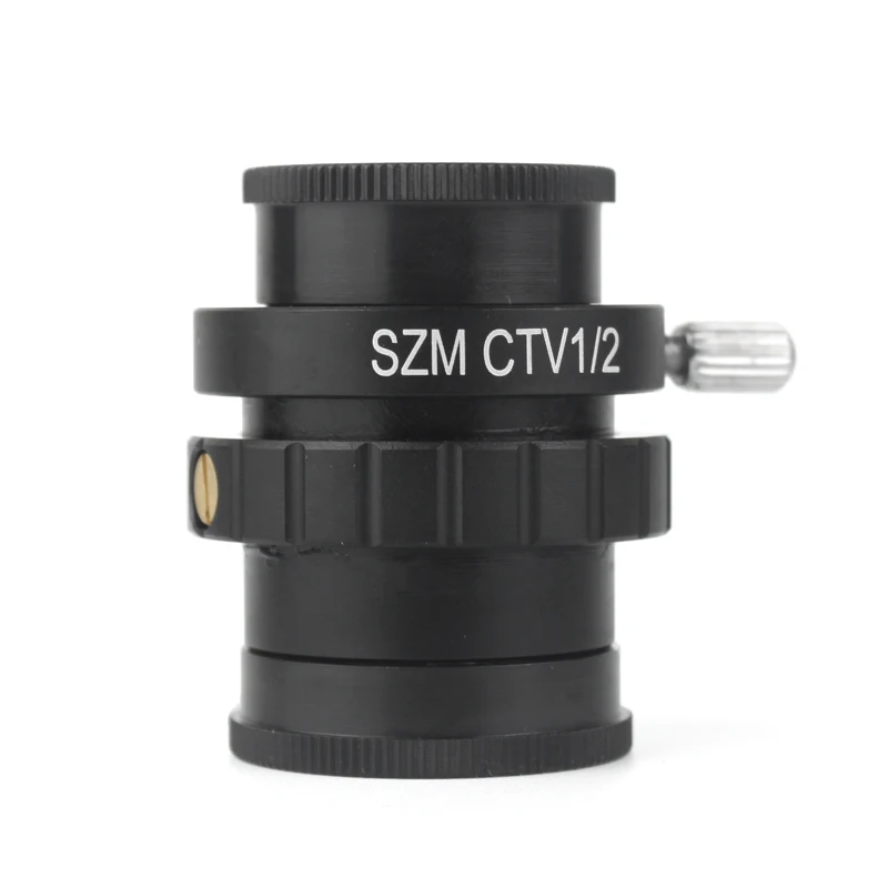 SZM CTV 1/2 1/3 1X Adapter 0.3X 0.5X C mount Lens Adapter For Trinocular Stereo Microscope HDMI VGA USB Video Camera