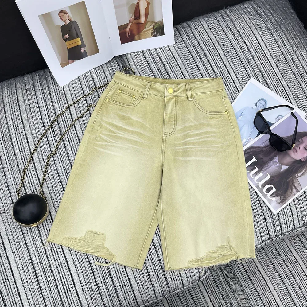 

Высококачественные новые женские джинсовые шорты 2026 года, повседневные и модные брюки, освежающие летние шорты xy2640858