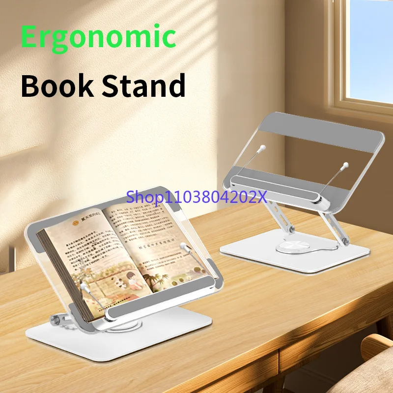 Acrylic book reading and tablet stand foldable tablet pc textbook music document stand