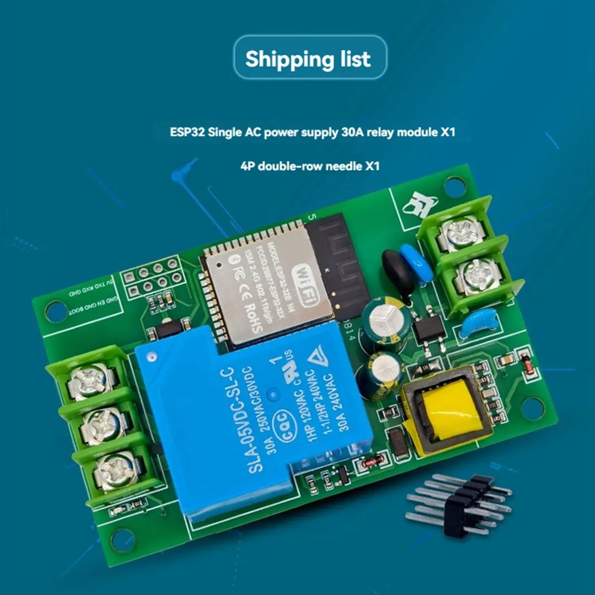 

(A26M) Модуль реле ESP32 с 1 каналом и 30А, питание AC220V, плата разработки модуля реле с Wi-Fi и Bluetooth