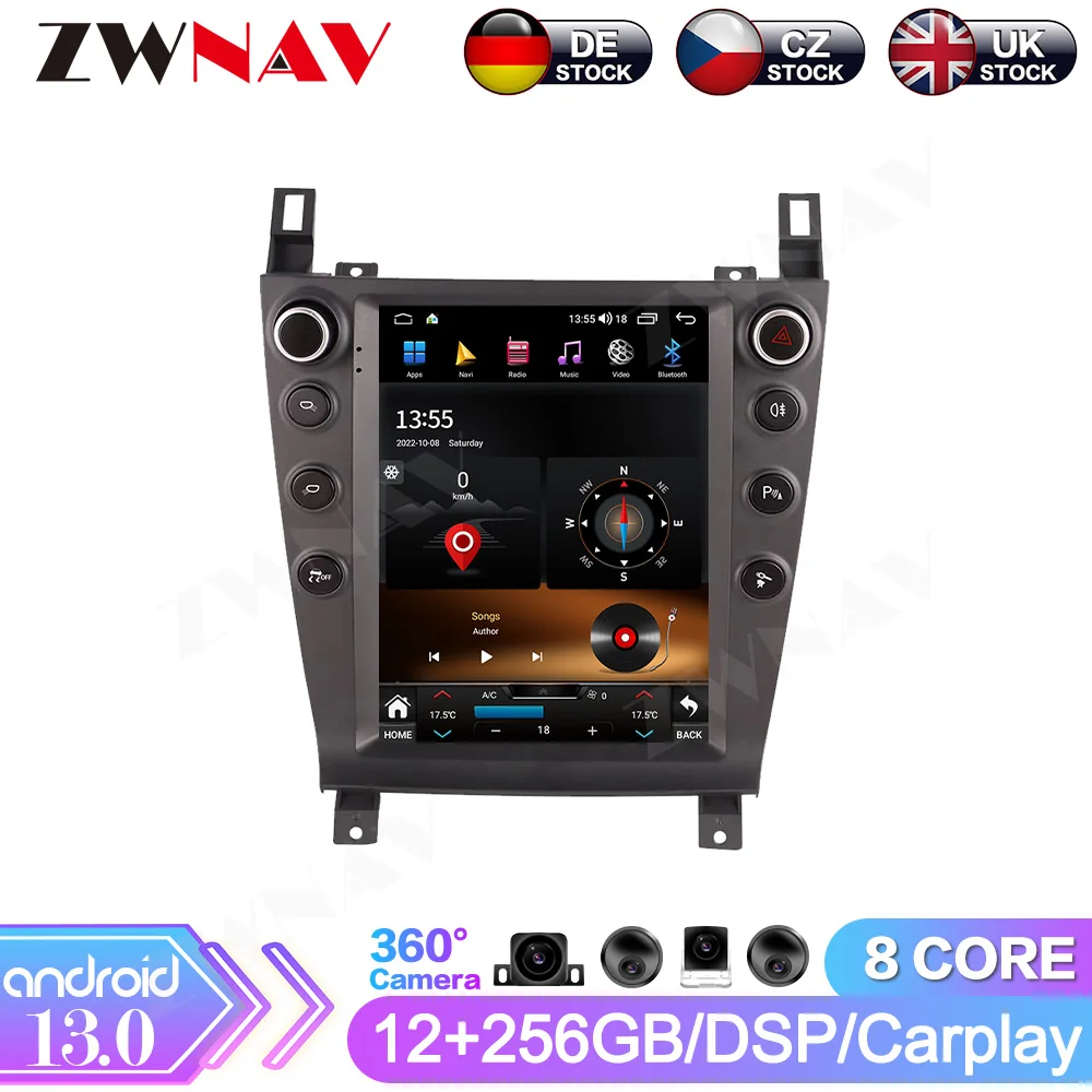 9.7 '' Car Stereo Android 13 For Aston Martin 2005 - 2015 Auto GPS Navigation Multimedia Vidio Player Head Unit Wireless Carplay