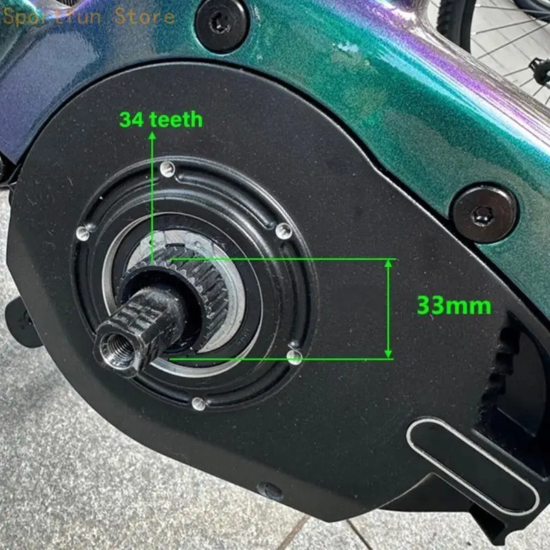 

X7jd Электрический велосипедный адаптер для моторных пауков Адаптер 104 мм электрический велосипедный двигатель Алюминиевый