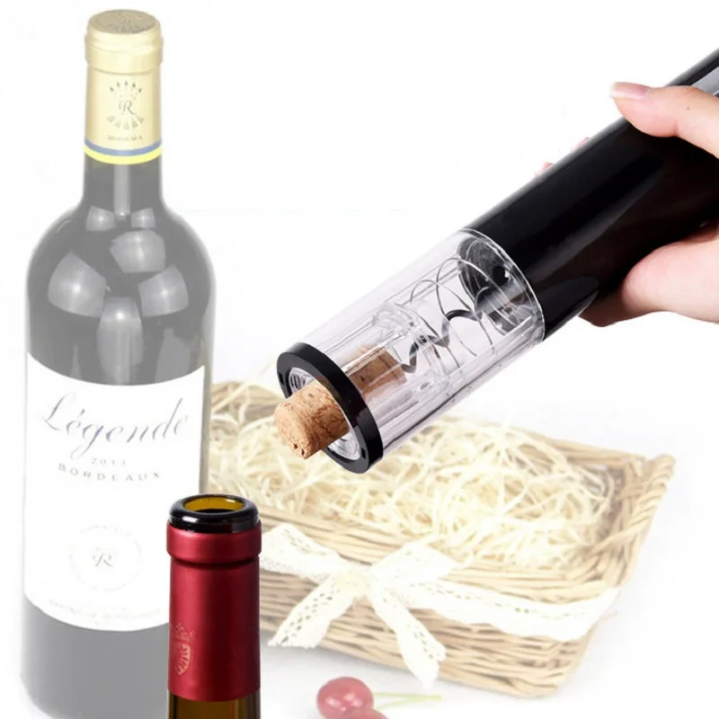 

Automatic Wine Beer Bottle Opener Corkscrew Kit Electric Corkscrew With Foil Cutter 3 color Barware