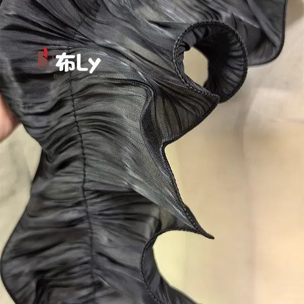 Textured Pleated Gauze Fabric DIY Craft Supplies for Stage Wedding Dress Designer Decoration Accessories