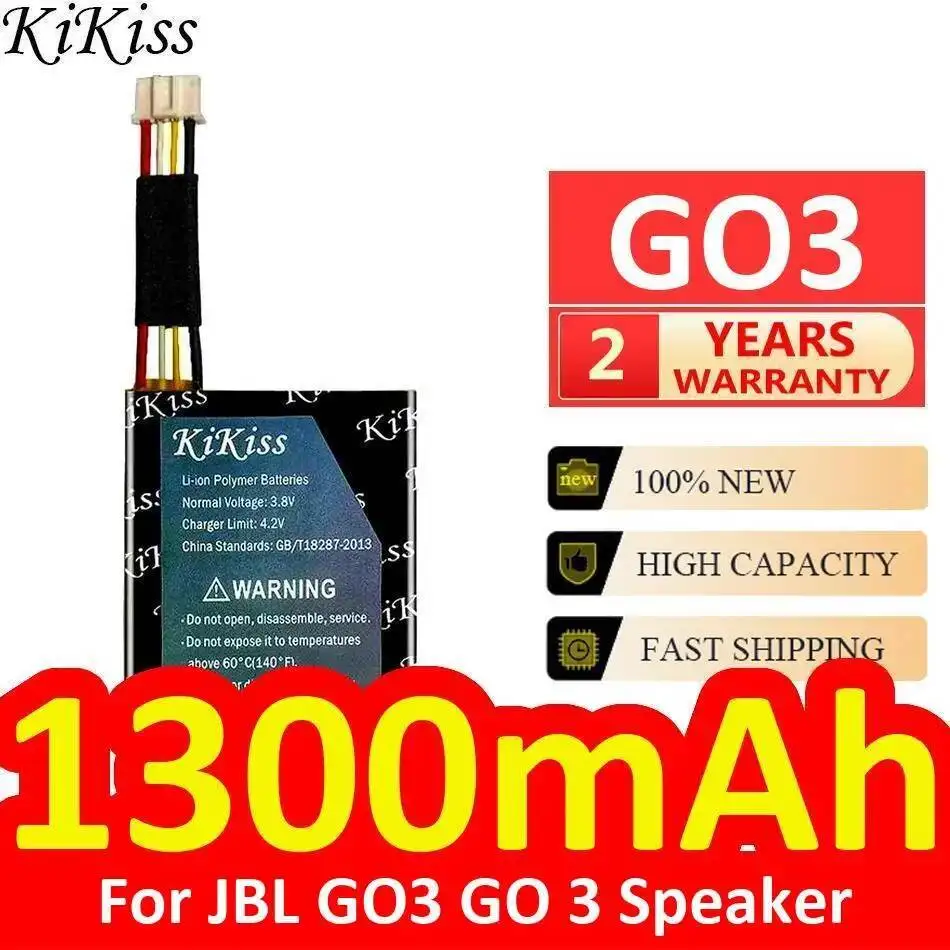 Environmentally Friendly 1300Mah For Jbl GO 3 Speaker Portab