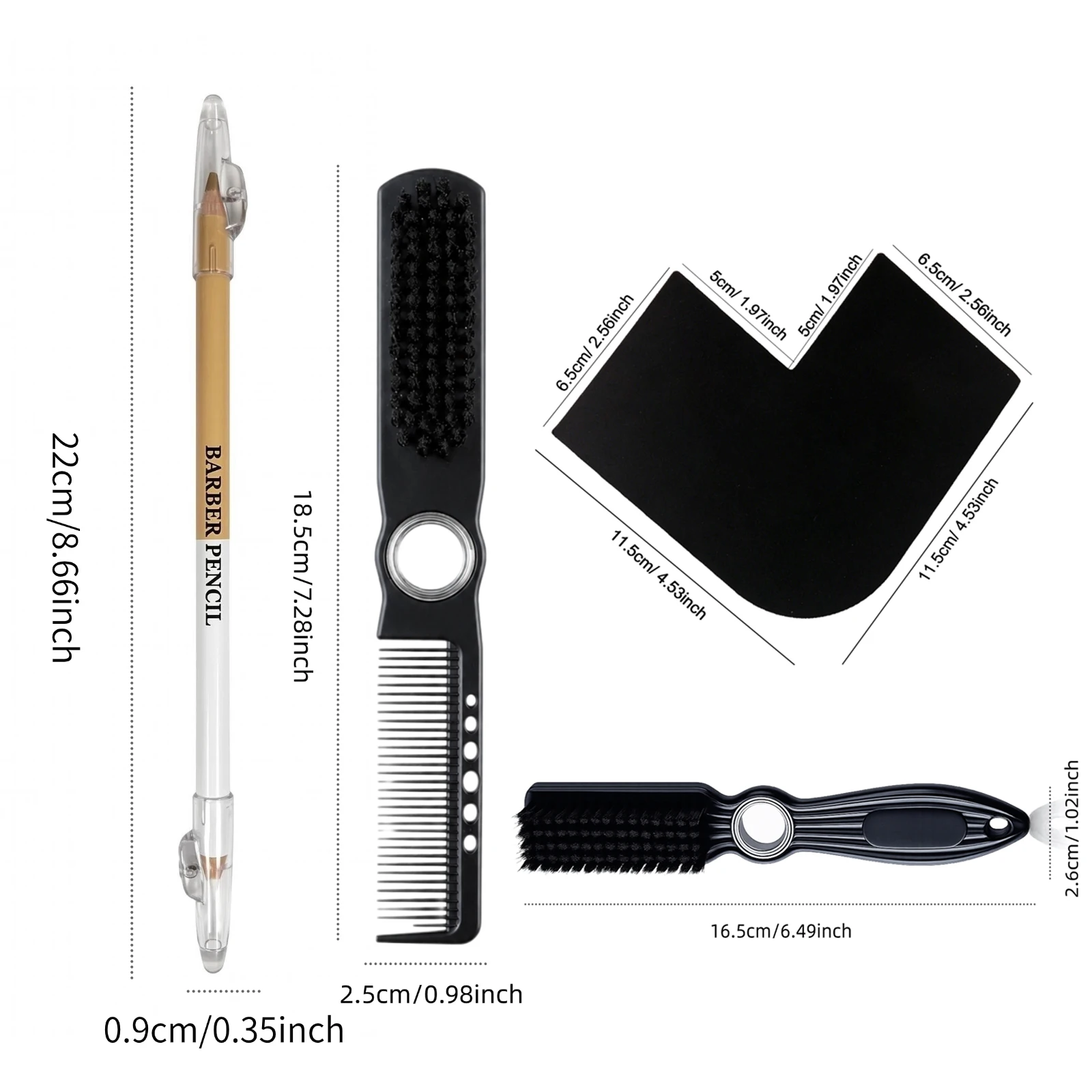 Pro Shaping Tools Kit with Barber Pencil