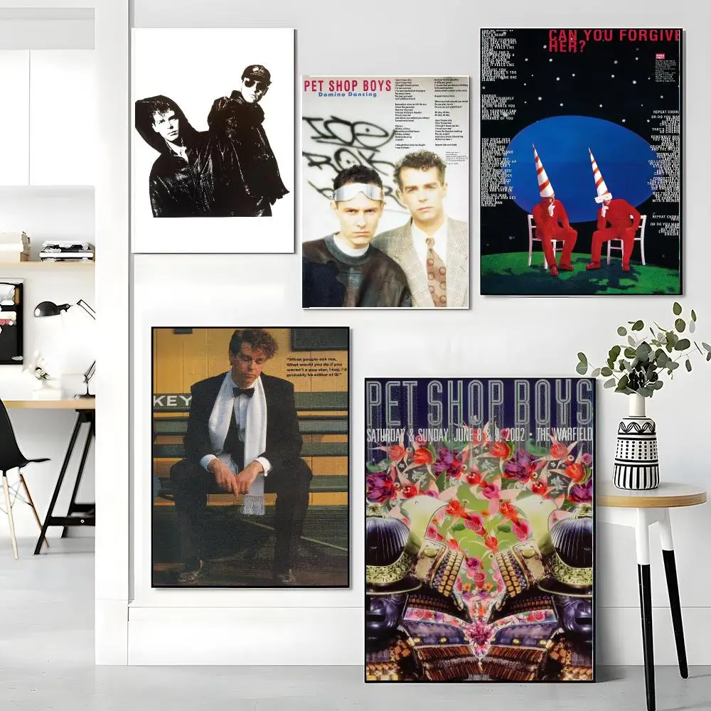 band P-Pet Shop Boys-S Painting Calligraphy Artwork for Living Room Bedroom Office Home Decor