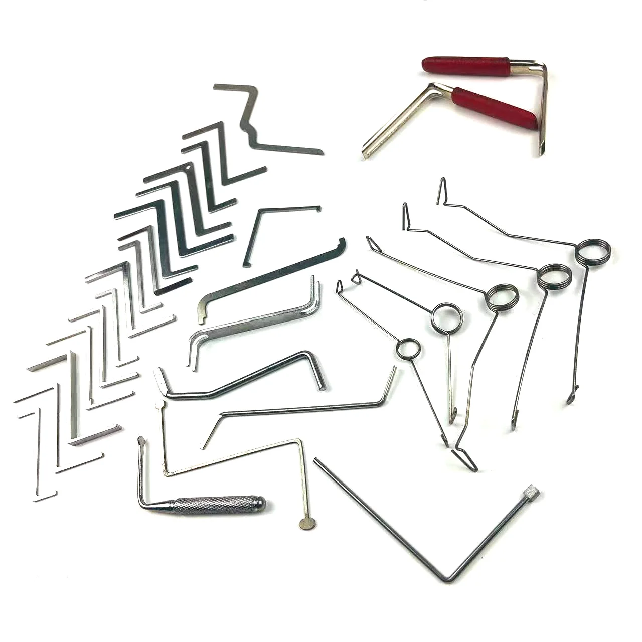 HUK 30pcs Tension Wrench Tool Push Rod Locksmith Supply for Many Locks