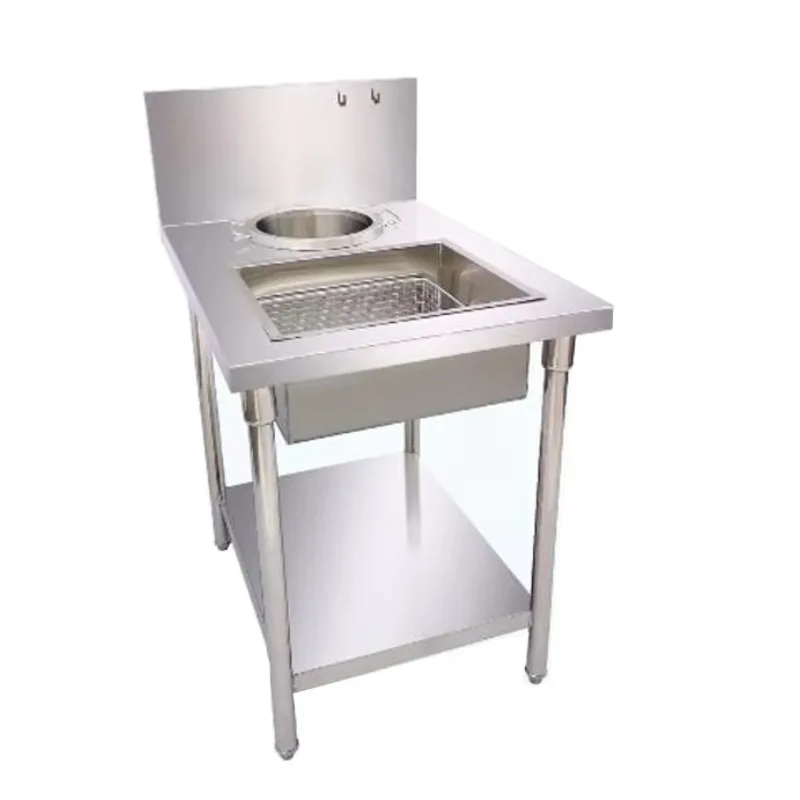 Commercial Floor Type Hood Customized Stainless Steel Fabrication for Fast Food Restaurant Kitchen Equipment view 3