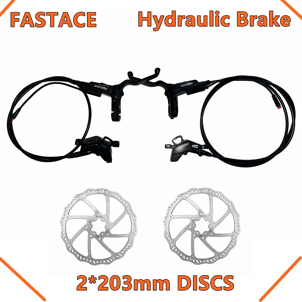 

Fastace 4 Pistons E-bike Hydraulic Disc Brake Electric Bike Brakes Power Off Sensor Brakes for Motorcycle Surron XC Dirt Bike