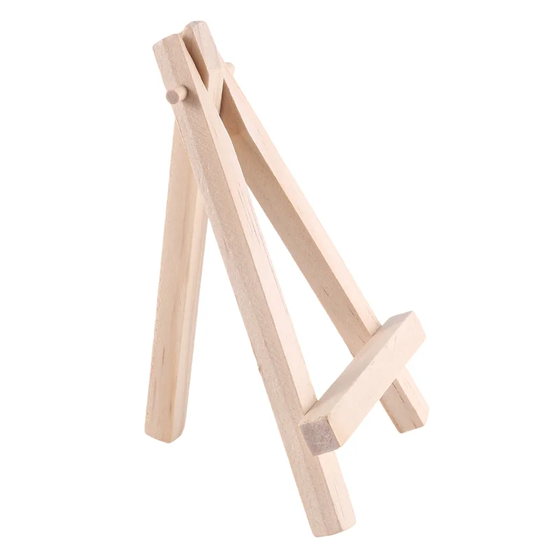 Mini présentoirs en bois efficaces de 12.7Cm, 24 pièces, chevalets, supports de Table, adaptés à l'artisanat pour enfants, cartes de visite