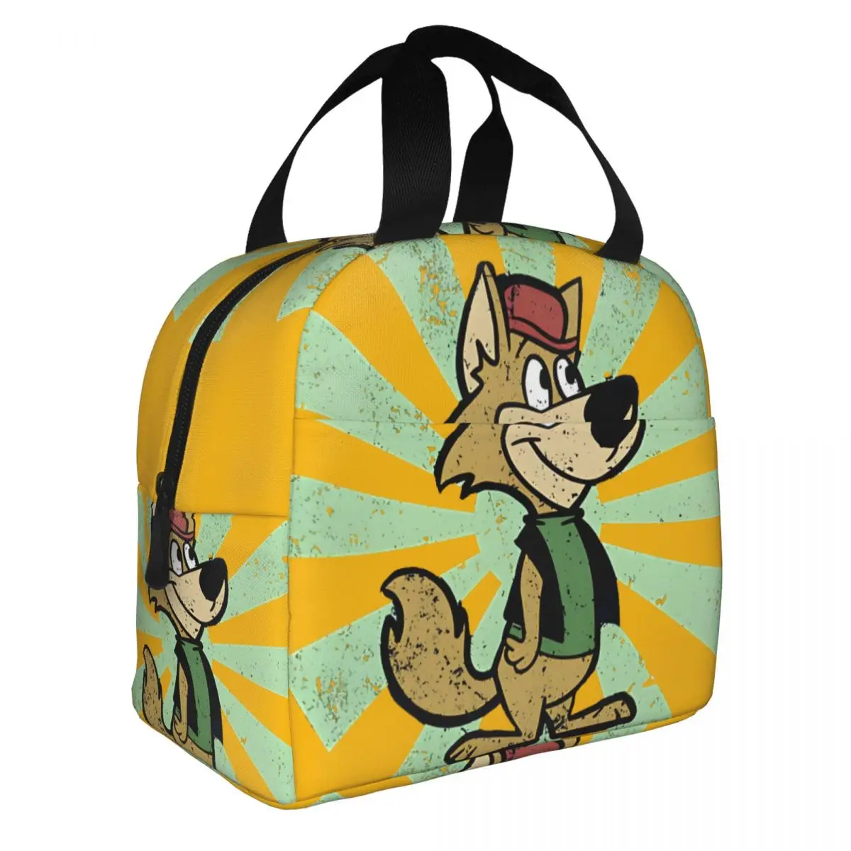 Happy Lunch Box Bag H-Hokey Wolf Office Workers Durable Lightweight For Lunch Bento Box Aluminum Foil Insulation