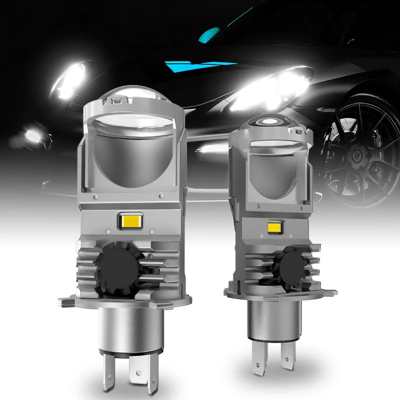 

F40B Mini H4 Светодиодные линзы Bi-led H4 Лампы для проекторов с высоким и низким освещением Линзы Turbo Светодиодные лампы для фар для автомобиля Мотоцикла 12 В