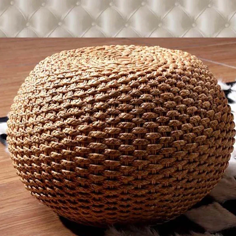 Round Pouf Ottoman Makeup Stool Home Accessories Low Bench Portable Foot Rest Under Desk Mobili Per Il Soggiorno Furniture