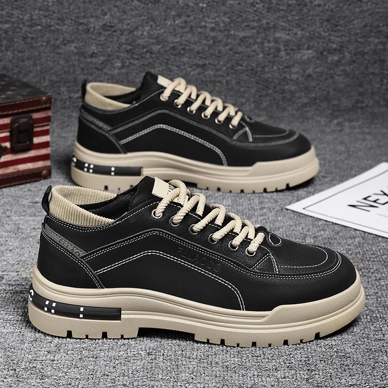 

2025 spring and autumn new casual shoes with students men's fashion board shoes trend small white shoes men's sports shoes