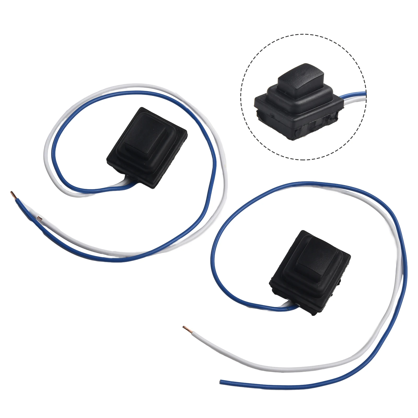 

Front Door Handle Button Switch Kit Rubber Set 2PCS 2x Black For Hyundai Tucson 2016-2020 For Hyundai Tucson 2016-2020