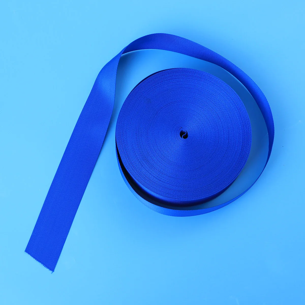 

5CM Lightweight Fabric Webbing Ribbon for Outdoor DIY Gear Repair Pet Collars Bag Handle Backpack Strap Belt (Blue)