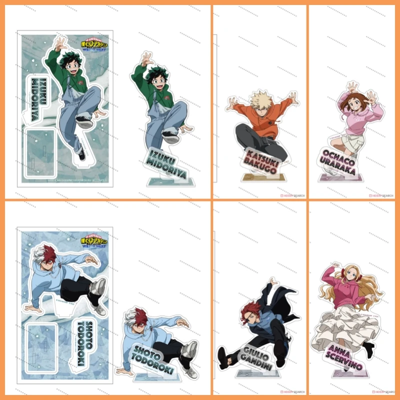 Anime My Hero Academia Acrylic Stand Model Figure Izuku Katsuki Cosplay Plate Holder Topper Fans Christmas Desk Decor Plate Gift