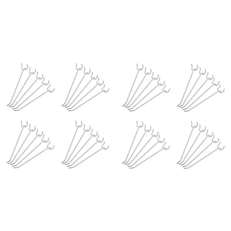 ABKJ-100 Pcs 6-Inch Pegboard Hooks Metal Shelving Hooks And Organizer Assortment Pegboard Garage Storage Organizer