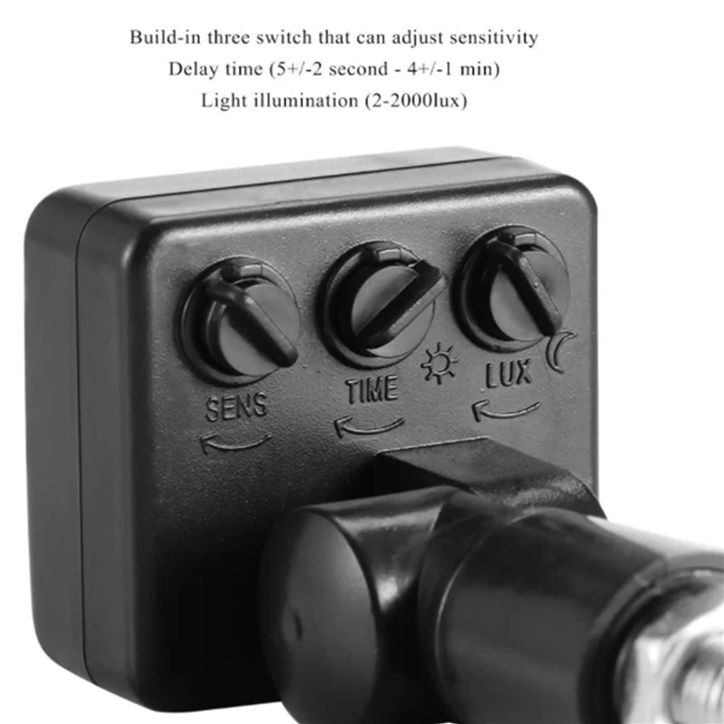 A34R 4X 220 فولت جسم الإنسان الصغير مستشعر الأشعة تحت الحمراء الأشعة تحت الحمراء مفتاح مستشعر الجسم LED كشاف ضوء PIR محس حركة قابل للتعديل أسود