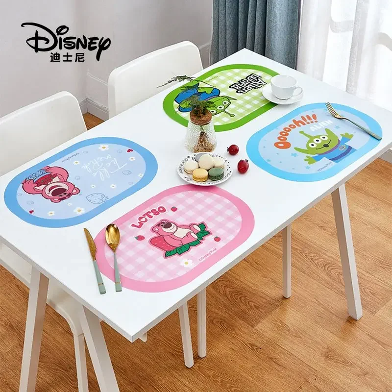 Disney Cartoon Placemat Cute Lotso Alien Desktop Anti-scalding Insulated Mat Children's Dining Waterproof Wipeable Mat Gift