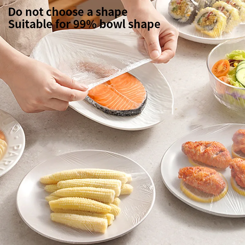 360/720pcs Disposable Bunny Shower Cap & Cling Film Cover: Hanging Multifunctional Food-grade, for Bowls, Plates, Refrigerator